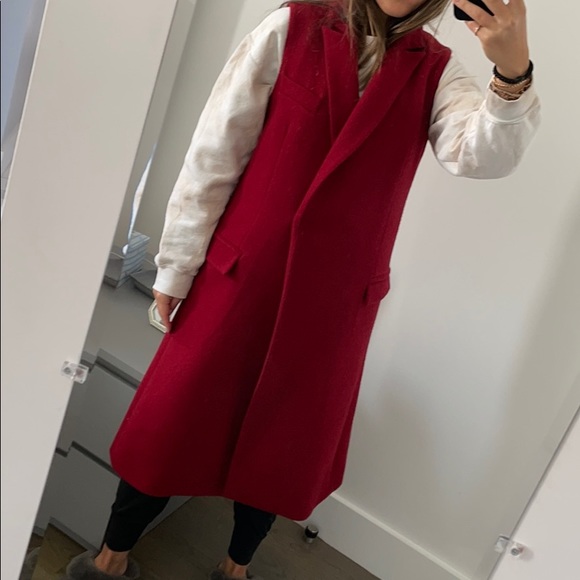 Red Nicholas Wool Vest - Picture 9 of 9